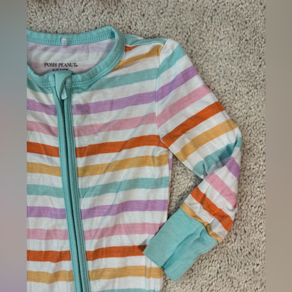 Posh Peanut “Hayden” Convertible One Piece with Matching Bow Headband - Picture 3 of 11
